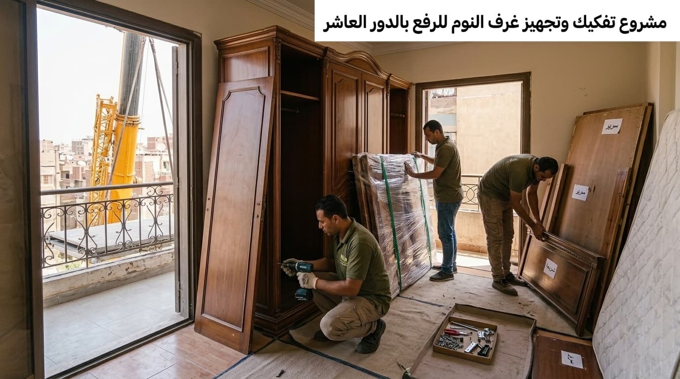 ونش رفع أثاث لدور عالي